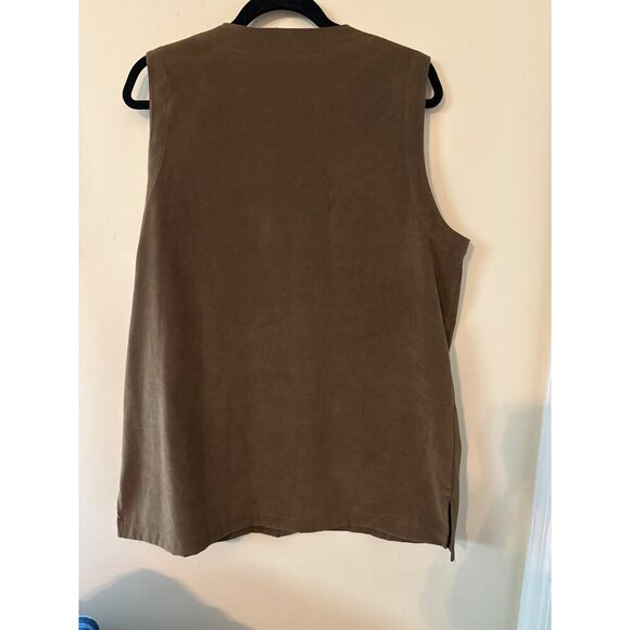 Orvis Vest Men's Brown Button Front Pockets Lightweight Large - Picture 2 of 10